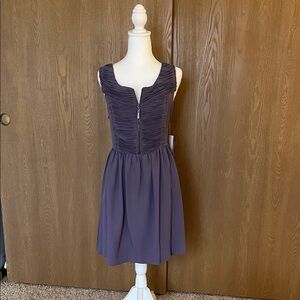 Kensie Purple Sleeveless Mini Dress